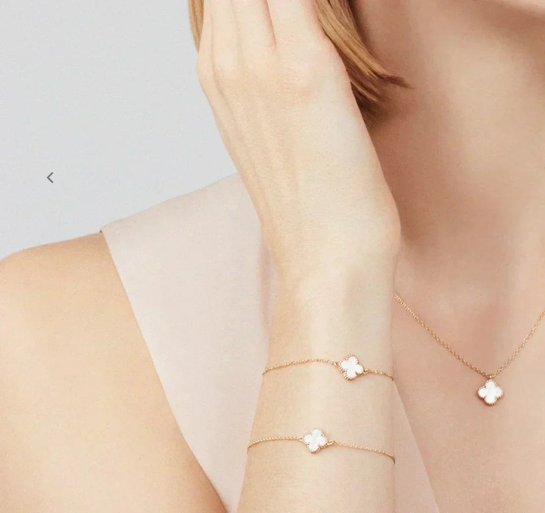 KLØVERHALSKJEDE | HVITT GULL