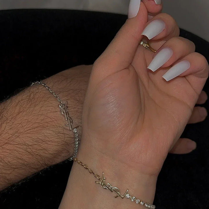 DIAMANT SAINT LUKSUSARMBÅND | GULL